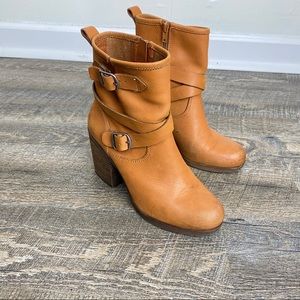 Lucky Brand Double Buckle Booties